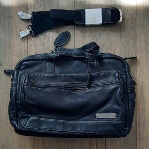 NEW Leather Briefcase - Black
